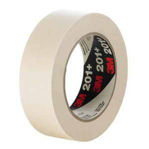 3M 201+ General Use Masking Tapes, 0.94 In X 60.14 Yd, Natural (405-511156-47406)
