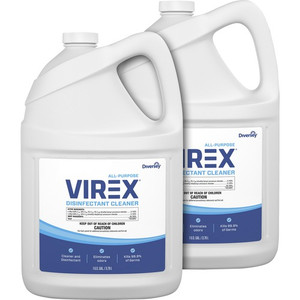 Diversey All-Purpose Virex Disinfectant Cleaner - Ready-To-Use - 128 fl oz (4 quart) - Citrus Scent - Deodorize, Odor Neutralizer - Clear