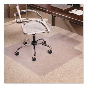 ES Robbins EverLife Moderate Use Chair Mat for Low Pile Carpet, Rectangular with Lip, 45 x 53, Clear (ESR128173) View Product Image