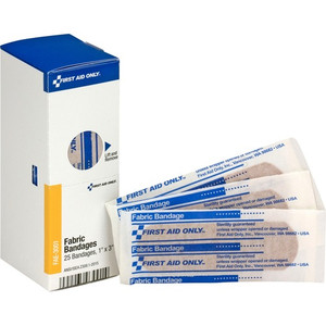 First Aid Only 3" Fabric Bandages - 25 - 1" Width x 3" Length - Beige