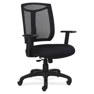 Lorell Air Seating Mesh Back Chair with Air Grid Fabric Seat (LLR83100) View Product Image