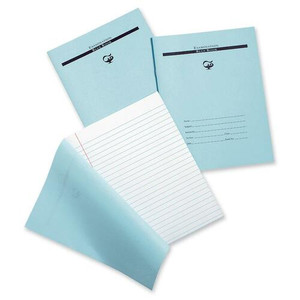 Pacon Exam Book,3/8" Ruled,w/Red Margin,16 Pages,8-1/2"x7",1000/CT (PACBB7816) View Product Image