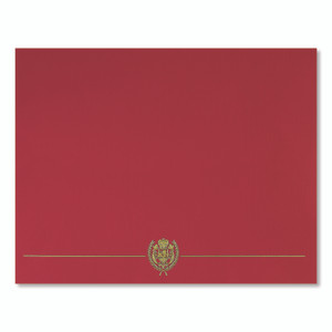 Great Papers! Classic Crest Certificate Covers, 9.38 x 12, Red, 5/Pack
