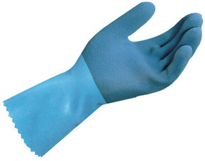 Style Ll-301 Size Largeblue Grip Rubber Glove (457-301428) View Product Image