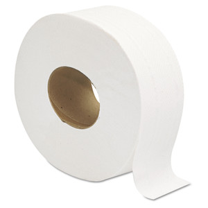 GEN Jumbo JRT Bath Tissue, Septic Safe, 2-Ply, White, 3.25" x 720 ft, 12 Rolls/Carton (GEN202) View Product Image