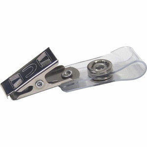 CLIP; BADGE STRAP; CLEAR
