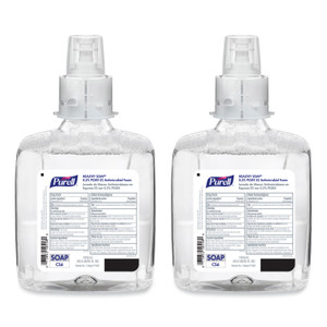 PURELL HEALTHY SOAP 0.5% PCMX E2 Antimicrobial Foam Refill, For CS6 Dispensers, Fragrance-Free, 1,200 mL, 2/Carton