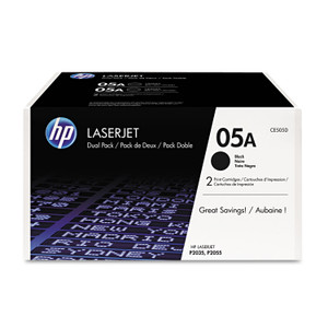 HP 05A, (CE505D) 2-Pack Black Original LaserJet Toner Cartridges HP 05A, (CE505D) 2-Pack Black Original LaserJet Toner Cartridges