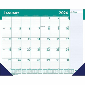 House of Doolittle ExpressTrack Desk Pad Calendar - Monthly - 13 Month - January 2026 to January 2027 - Desk Pad