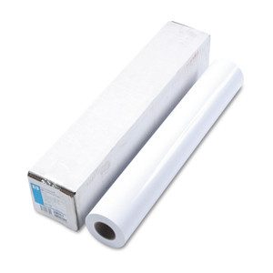 HP DesignJet Large Format Paper for Inkjet Prints, 7 mil, 24" x 100 ft, Gloss White HP DesignJet Large Format Paper for Inkjet Prints, 7 mil, 24" x 100 ft, Gloss White