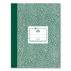 National Composition Lab Notebook, Quadrille Rule, Green Cover, (60) 10.13 x 7.88 Sheets