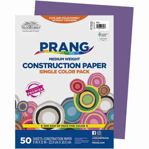 Prang Construction Paper - Multipurpose - 12" Width x 9" Length - Violet - Groundwood