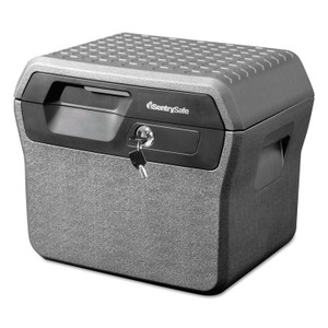 Sentry Safe Waterproof Fire-Resistant File, 0.66 cu ft,16.63w x 13.88d x 14.13h, Charcoal Gray