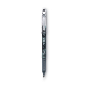 Pilot Precise P-700 Gel Pen, Stick, Fine 0.7 mm, Black Ink, Black Barrel, Dozen (PIL38610) View Product Image