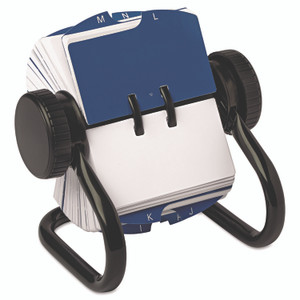 Rolodex Open Rotary Card File, Holds 250 1.75 x 3.25 Cards, Black