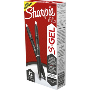 Sharpie S-Gel Pens - 0.38 mm Pen Point - Black Ink - Gel-based - (SAN2140521)