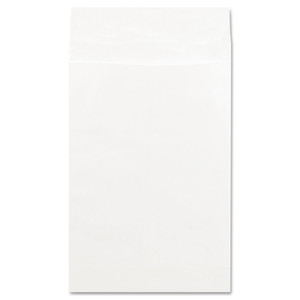 Universal Deluxe Tyvek Expansion Envelopes, Open-End, 2" Capacity, #15 1/2, Square Flap, Self-Adhesive Closure, 12 x 16, White, 100/Box