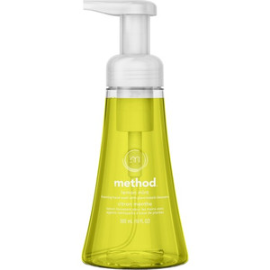 Method Foaming Hand Soap - Lemon Mint Scent - 10 fl oz - Pump Bottle Dispenser - Hand - Lemon Yellow - (MTH01162)