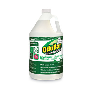OdoBan Concentrated Odor Eliminator and Disinfectant, Eucalyptus, 1 gal Bottle (ODO911062G4EA) View Product Image