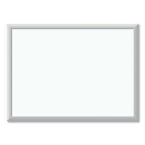 U Brands Melamine Dry Erase Board, 24" x 18" (Actual Size: 23" x 17"), White Surface, Satin Aluminum Frame