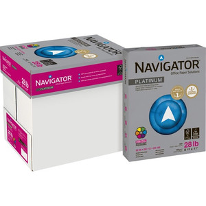 Navigator Platinum Office Multipurpose Paper - Bright White - 99 Brightness - Letter - 8 1/2" x 11" - 28 lb Basis Weight