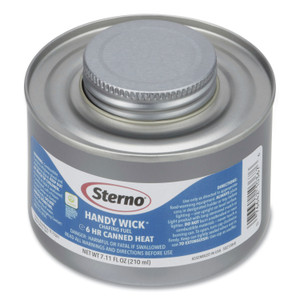 Sterno Handy Wick Chafing Fuel, Methanol, 6 Hour Burn, 7.11 oz Can, 24/Carton (STE10368) View Product Image