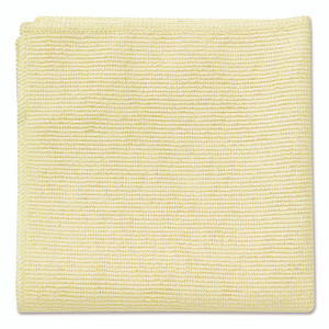 Rubbermaid Commercial Microfiber Cleaning Cloths, 16 x 16, Yellow, 24/Pack RCP1820584
