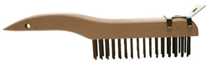 Shoe Handle Scratch Brush W/Scraper 4X16 Rows Cs  (410-85034) View Product Image