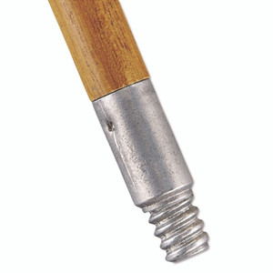 Rubbermaid Commercial Lacquered-Wood Threaded-Tip Broom/Sweep Handle, 0.94" dia x 60", Natural