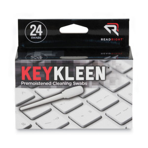 Read Right KeyKleen Premoistened Cleaning Swabs, 24/Box