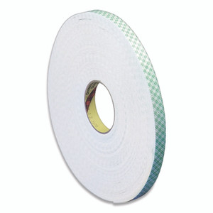 3M 4016 Double Coated Urethane Foam Tape, 0.38" x 36 yds, White 3M 4016 Double Coated Urethane Foam Tape, 0.38" x 36 yds, White