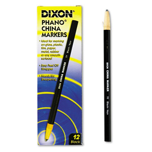 Dixon China Marker, Black, Dozen (DIX00077) View Product Image