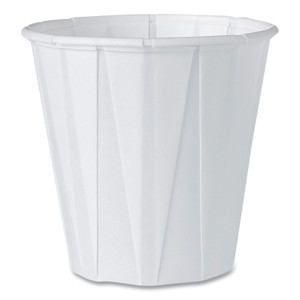 SOLO Paper Portion Cups, 3.5 oz, White, 100/Bag, 50 Bags/Carton