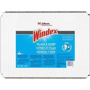 Windex Cleaner Bag-In-A-Box - Ready-To-Use - 640 fl oz (20 quart) - Recommended For: Fingerprint Remover - Streak-free - Blue