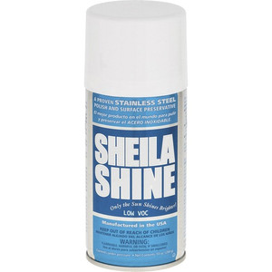 Sheila Shine Stainless Steel Polish - 10 fl oz (0.3 quart) - White - (SSISSCA10)