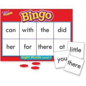 Trend Enterprises Sight Words Bingo Games,46 Practice Words,36 Cards,200 Chips (TEPT6064) View Product Image