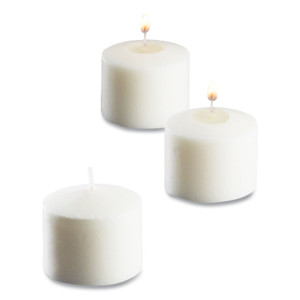 Sterno Food Warmer Votive Candles, 10 Hour Burn, 1.46"d x 1.33'h, White, 288/Carton