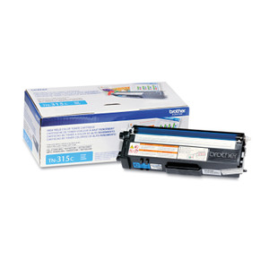 Brother TN315C High-Yield Toner, 3,500 Page-Yield, Cyan (BRTTN315C) View Product Image