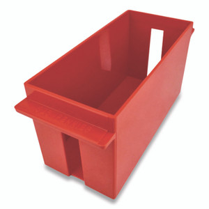 CONTROLTEK Extra-Capacity Coin Tray, Pennies, 1 Compartment,  Denomination and Capacity Etched On Side, Stackable, Plastic, Red