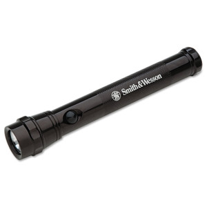 AbilityOne 6230015132663, Smith and Wesson Aluminum Flashlight, 2 AA Batteries (Included), Black View Product Image