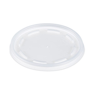 Dart Plastic Lids, Fits 12 oz to 24 oz Foam Cups, Vented, Translucent, 100/Pack, 10 Packs/Carton (DCC16JL) View Product Image