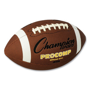 Champion Sports Pro Composite Football, Official Size, Brown (CSICF100) View Product Image