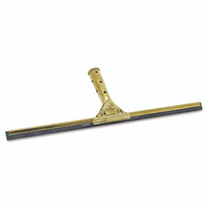 Unger Golden Clip Brass Squeegee Complete, 18" Wide Blade, 4.5" Handle