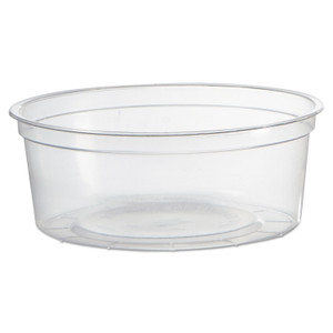 WNA Deli Containers, 8 oz, Clear, Plastic, 50/Pack, 10 Pack/Carton (WNAAPCTR08) View Product Image