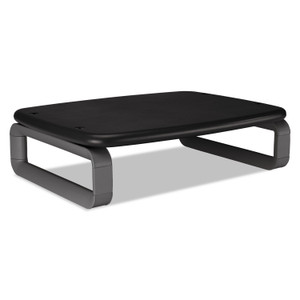 Kensington Monitor Stand with SmartFit, For 24" Monitors, 15.5" x 12" x 3" to 6", Black/Gray, Supports 80 lbs