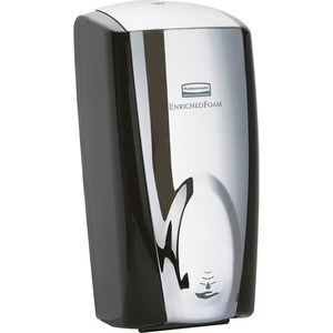 Rubbermaid Commercial Touch-free Auto Foam Dispenser - Automatic - Black, Chrome - (RCP750411)