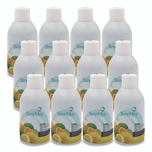 TimeMist Premium Metered Air Freshener Refill, Citrus, 7.1 oz Aerosol Spray, 12/Carton