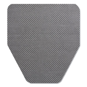 TOLCO Komodo Urinal Mat, 18 x 20, Gray, 6/Carton