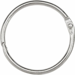 ACCO Loose-Leaf Rings - 1.50" Maximum Capacity - 280 x Sheet Capacity - Silver - Nickel