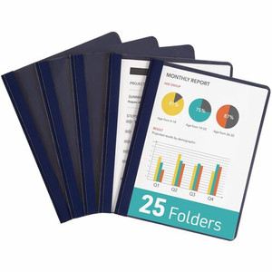 Avery Letter Report Cover - 8 1/2" x 11" - 20 Sheets Capacity - 3 x Double Prong Fastener(s) - 1/2" for Folder - Metal, Polypropylene